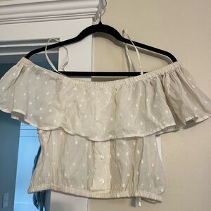 Volcom cropped off the shoulder tank